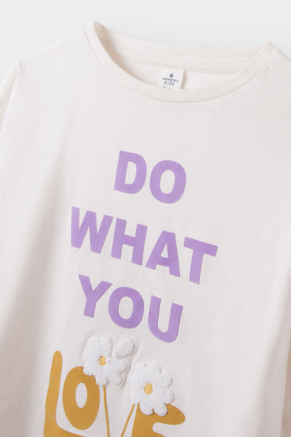 Springfield Kids Camiseta "Love" ni&ntilde;a nude