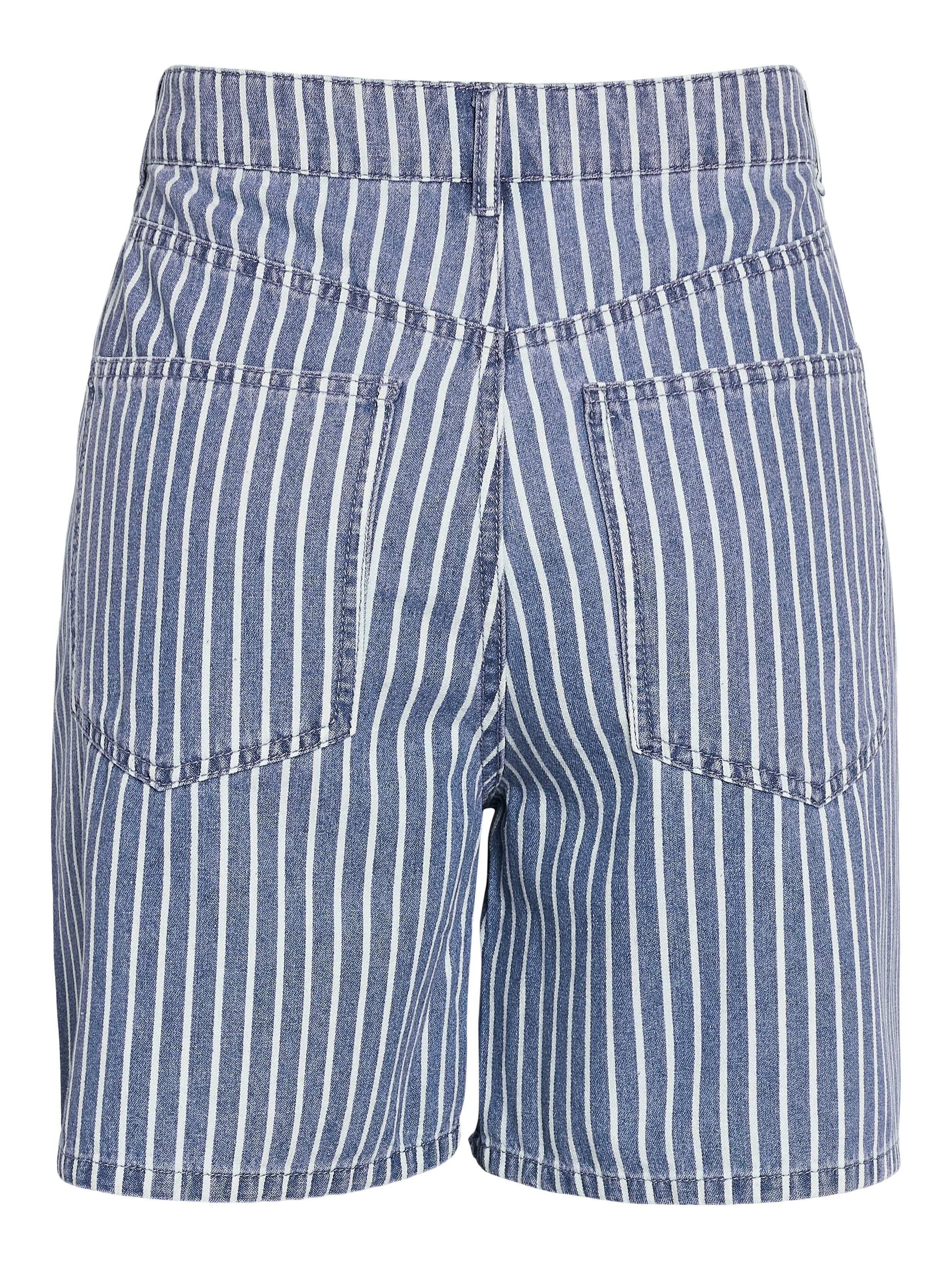 Noisy May Shorts jeans listrados