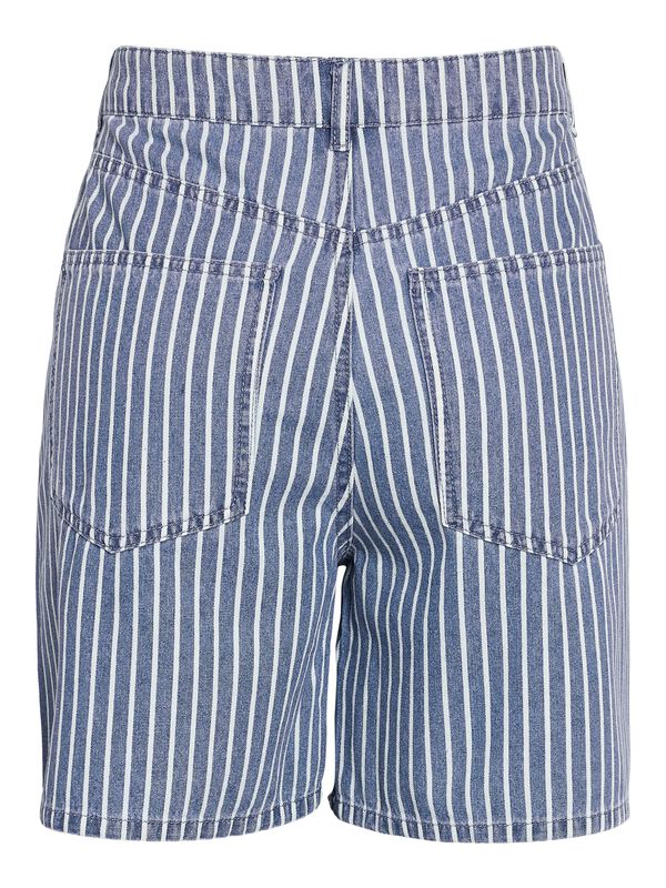 Noisy May Shorts jeans listrados azul