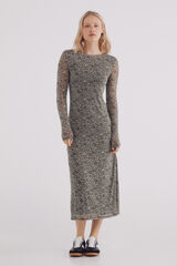 Springfield Vestido tubinho midi Caqui escuro