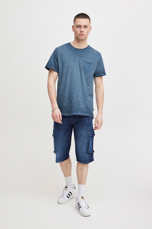 Blend Camiseta Manga Corta azul