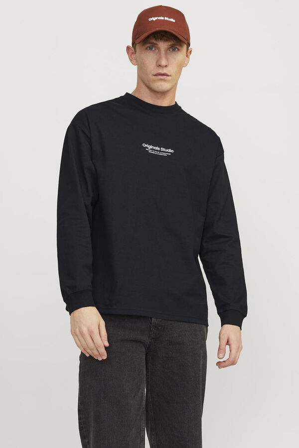 Jack & Jones Camiseta loose fit negro