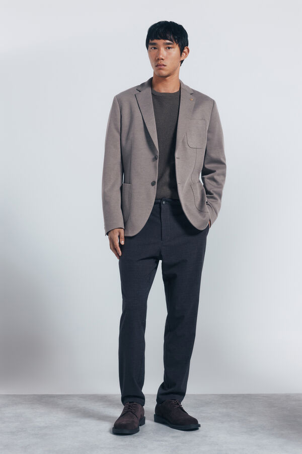 Springfield Blazer olho de p&aacute;ssaro cru