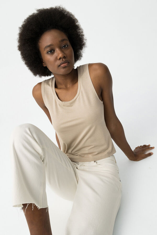 Tiffosi Top B&aacute;sico amarillo