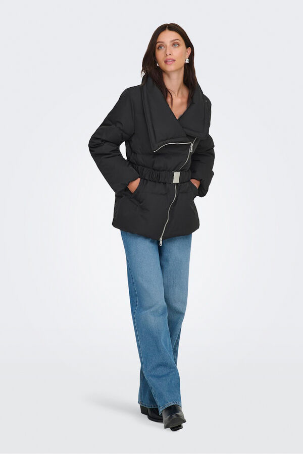Only Chaqueta acolchada negro