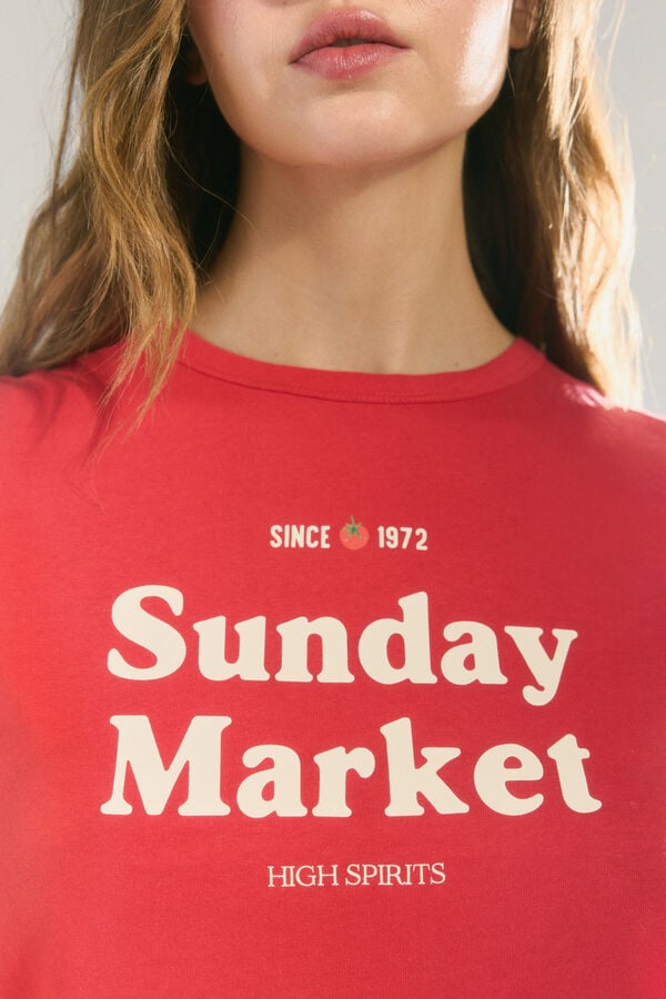 High Spirits T- Shirt Rouge  vermelho
