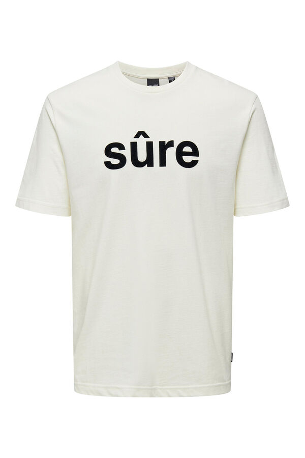 Only & Sons T-shirt b&aacute;sica branco