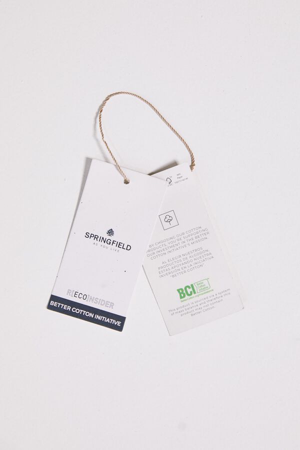 Springfield Sudadera "Don&acute;t look back" azul