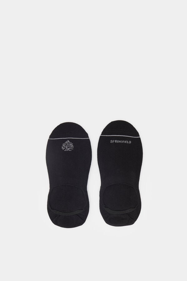 Springfield Calcet&iacute;n invisible contraste negro