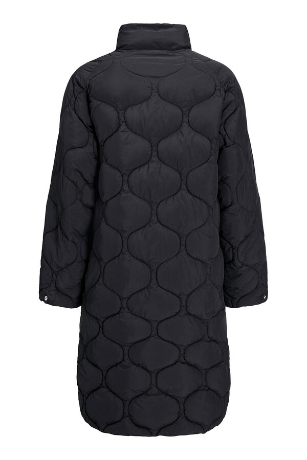 Jack & Jones Sobretudo comprido acolchoado preto