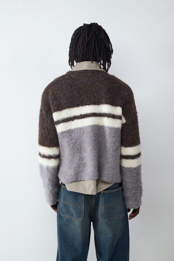 Balmohk Jersey cuello redondo lineas negro