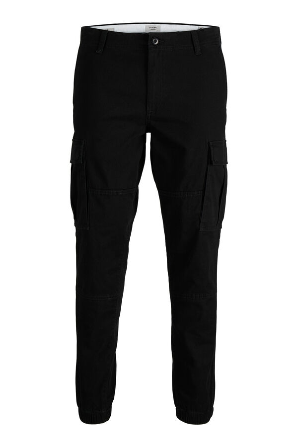 JJ REBEL Pantal&oacute;n cargo slim fit negro