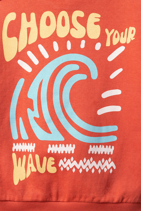 Springfield Kids Sudadera Waves ni&ntilde;o coral