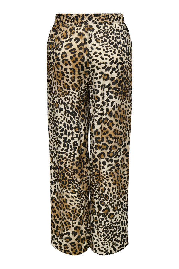 JDY Cal&ccedil;as animal print branco