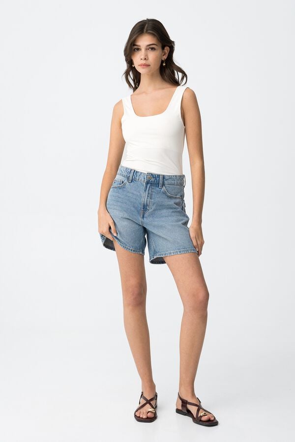 Tiffosi Young Shorts vaqueros baggy azul