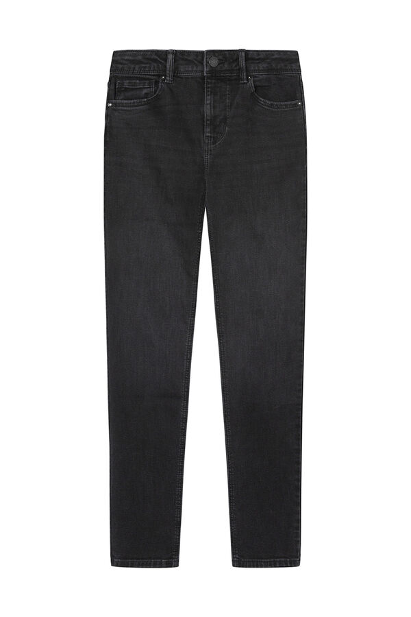 Springfield Jeans slim cropped negro