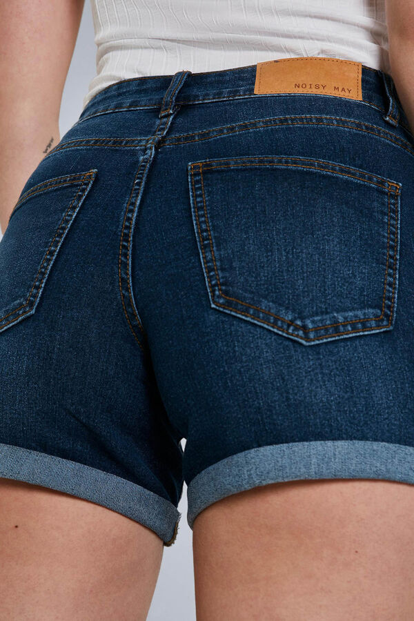 Noisy May Cal&ccedil;&otilde;es com dobra na bainha azul