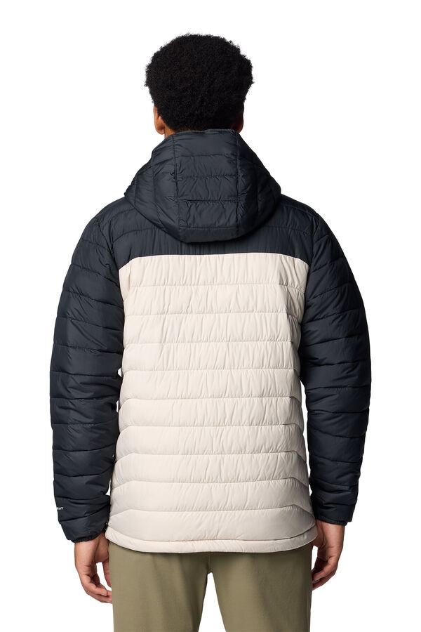 Columbia Columbia Jaqueta para homem com capuz Powder Lite™ II - Grande bege
