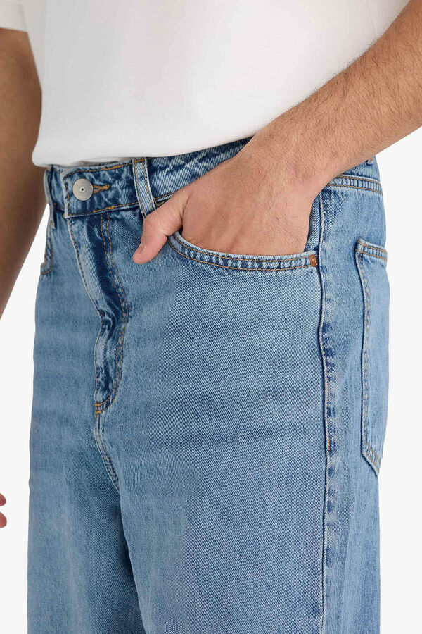 DeFacto Pantal&oacute;n vaquero ancho azul
