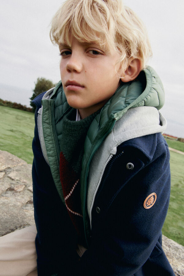 Springfield Kids Parka de pa&ntilde;o ni&ntilde;o azul