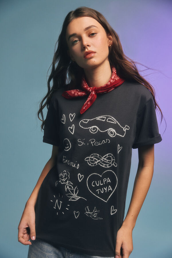 Springfield Camisola gr&aacute;fica cinzento