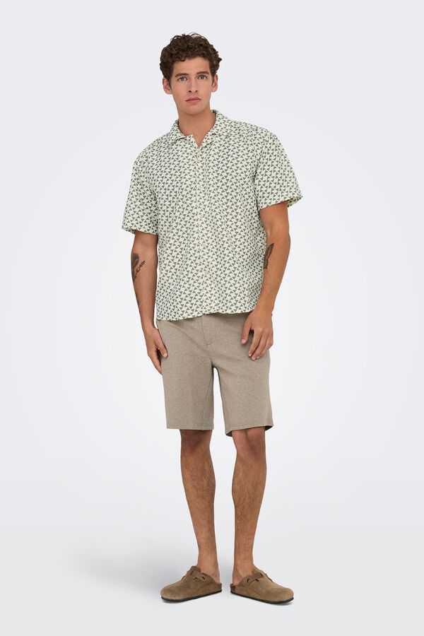 Only & Sons Camisa de manga curta relaxed fit estampado