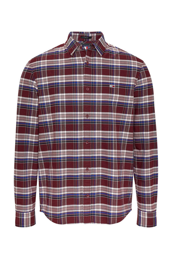 Tommy Jeans Camisa de hombre Tommy Jeans burdeos