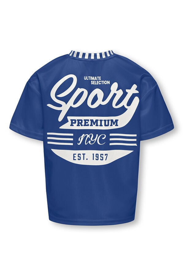 Only Girls Camiseta b&eacute;isbol ni&ntilde;a azul