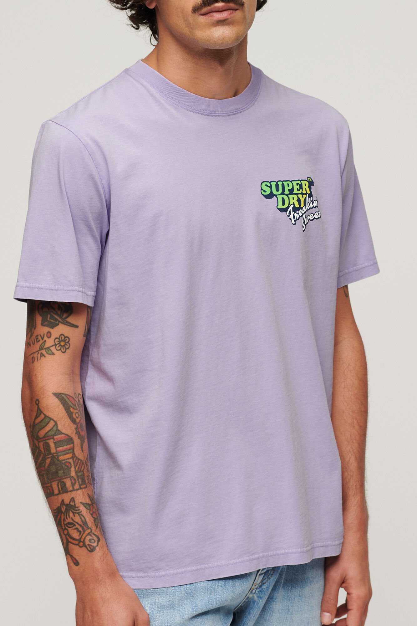 Superdry Camiseta suelta Neon Travel