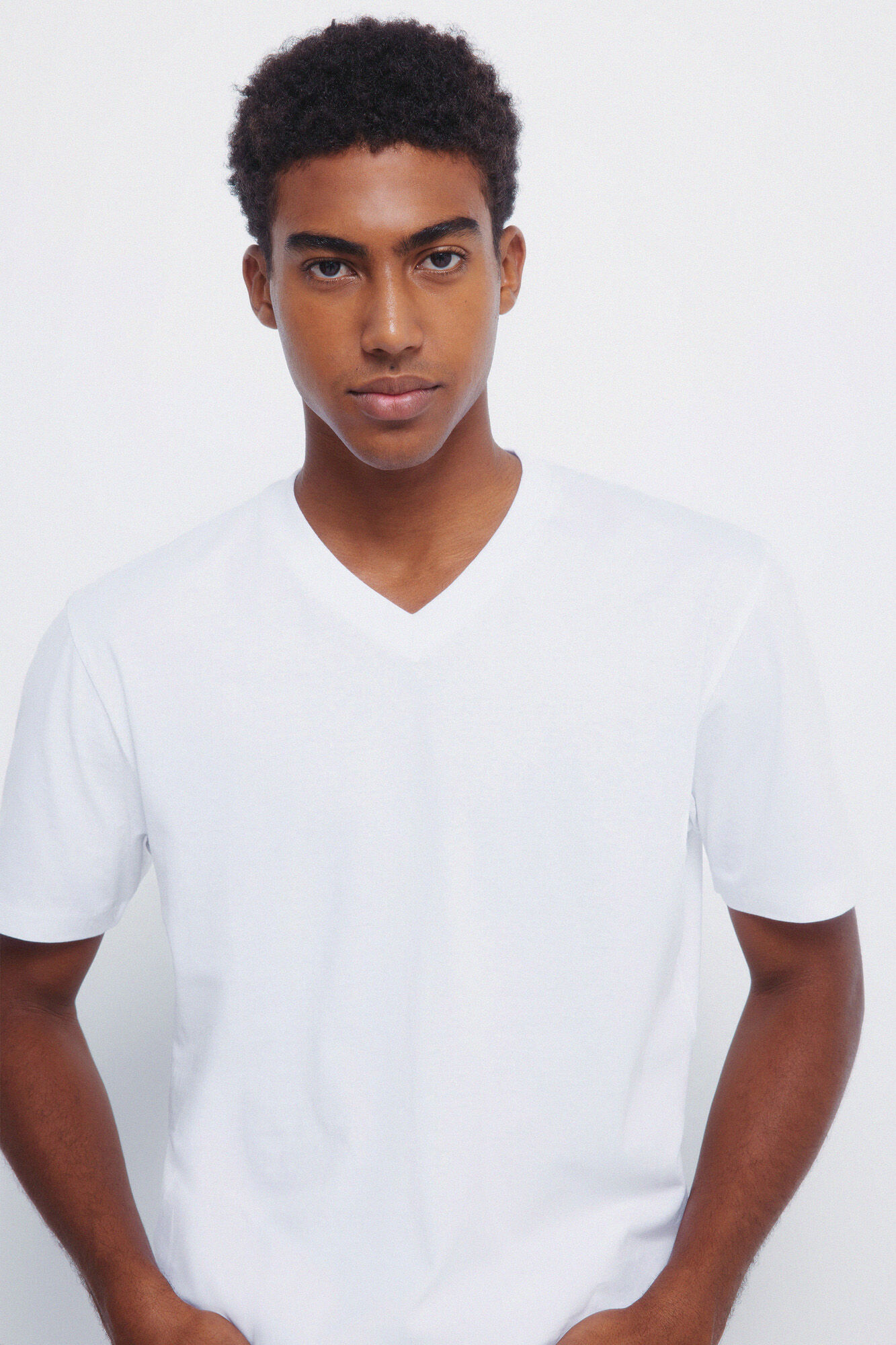 Springfield Camiseta b&aacute;sica cuello pico