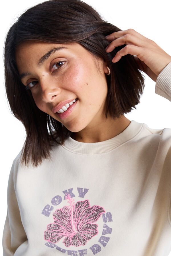 Roxy Surf Stoked Brushed - Sudadera para mujer beige