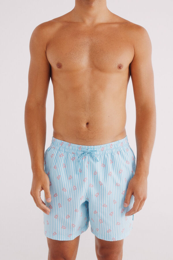 Springfield Mai&ocirc; estampado lagosta azul