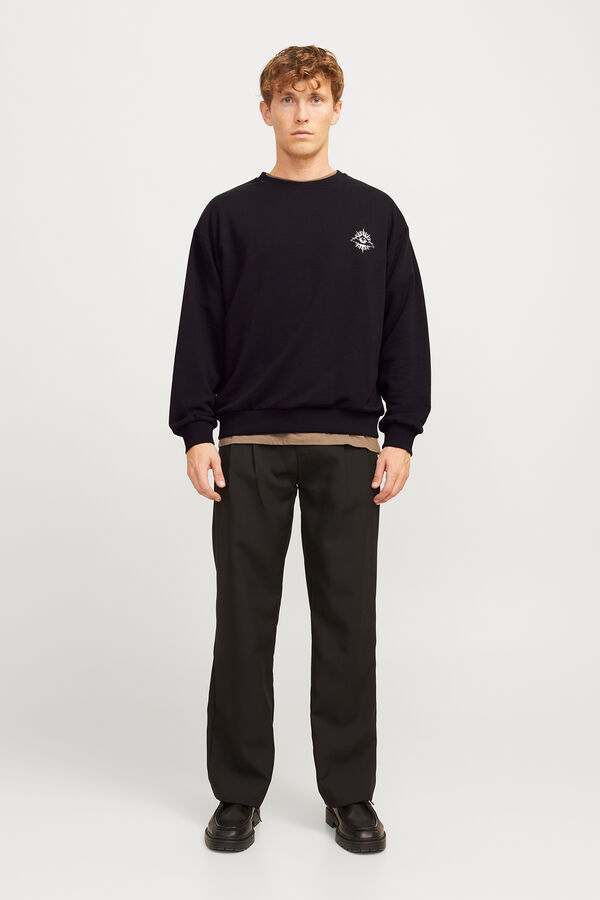 Jack & Jones Sudadera relaxed fit negro