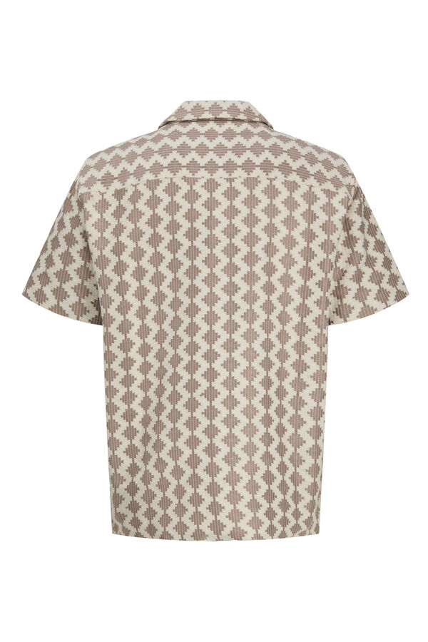 Jack & Jones Camisa regular fit marr&oacute;n