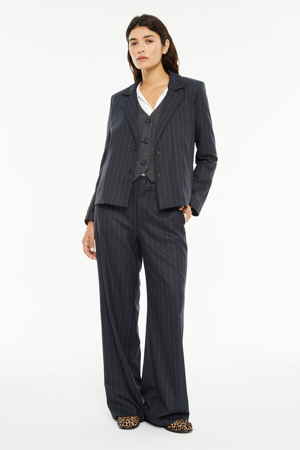 System Action Pantal&oacute;n raya diplom&aacute;tica azul