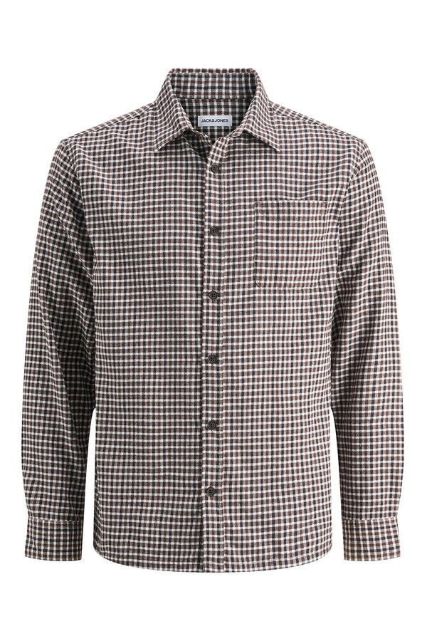 Jack & Jones Camisa xadrez regular fit azul