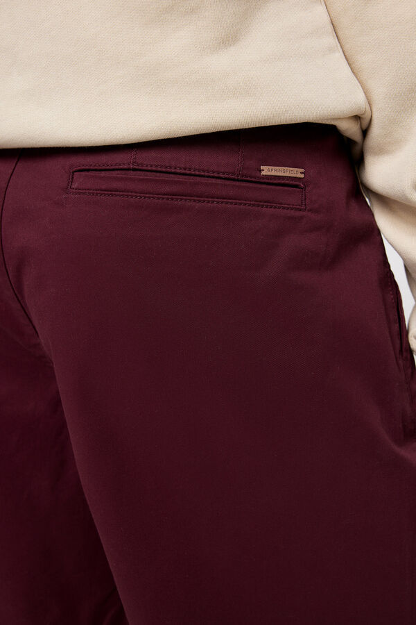 Springfield Bermuda color comfort fit burdeos