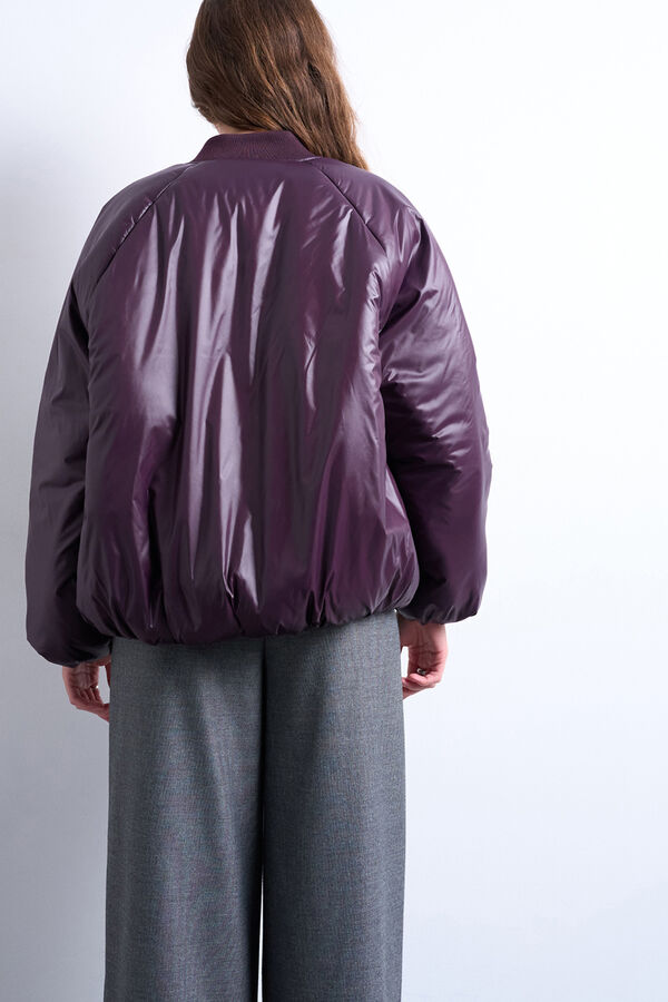 Topshop Casaco curta de nylon rosa