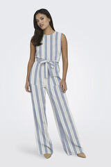 Only Macac&atilde;o comprido linho azul