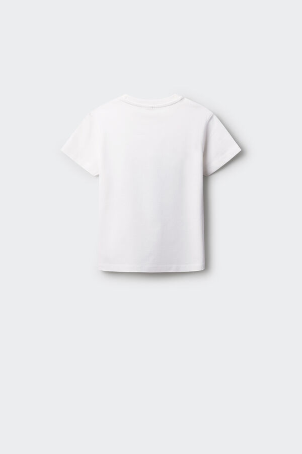 Springfield Kids Camiseta logo árbol niño marfil