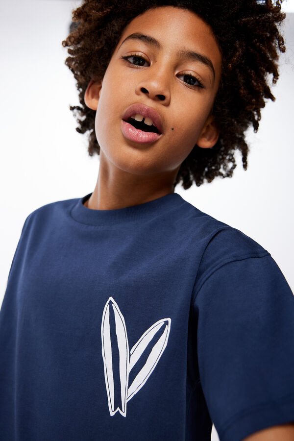 Springfield Kids Camiseta "Surf vibes" ni&ntilde;o azul