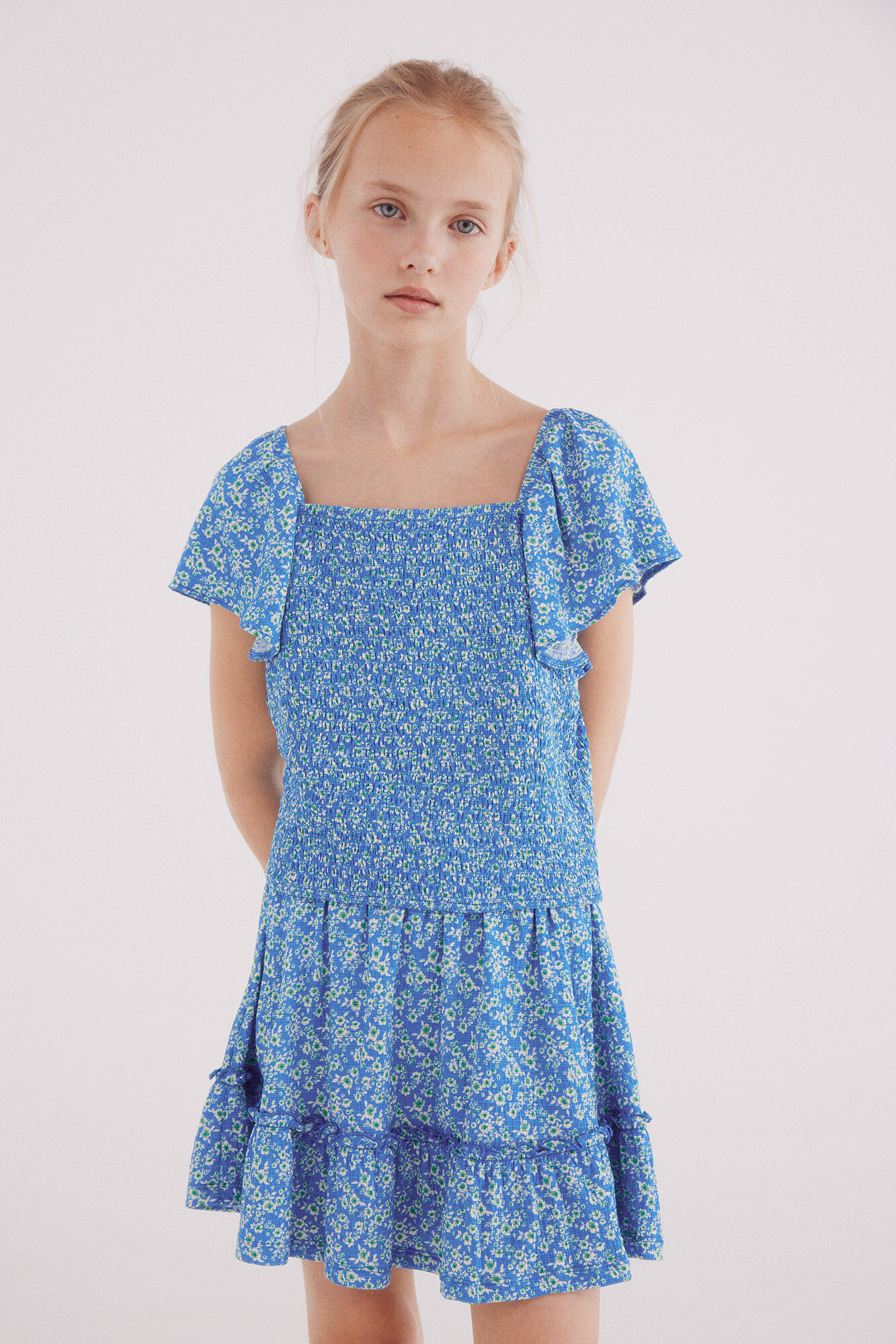 Springfield Kids Top estampado com babados para menina 