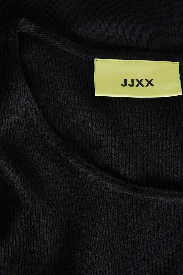 Jack & Jones Vestido de punto mini de mujer manga larga negro