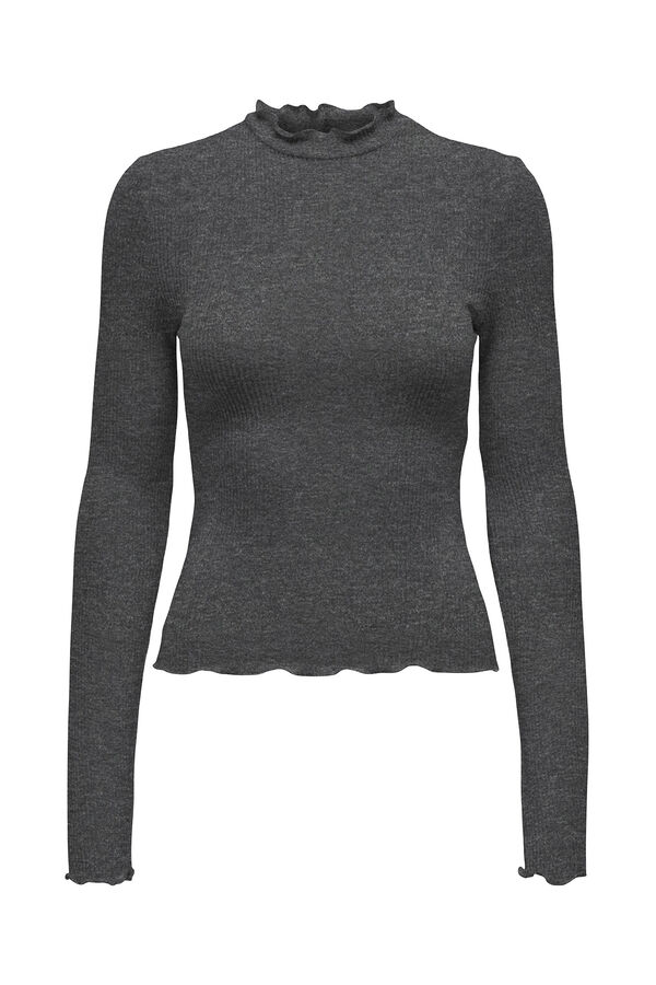 Only Su&eacute;ter manga larga gris