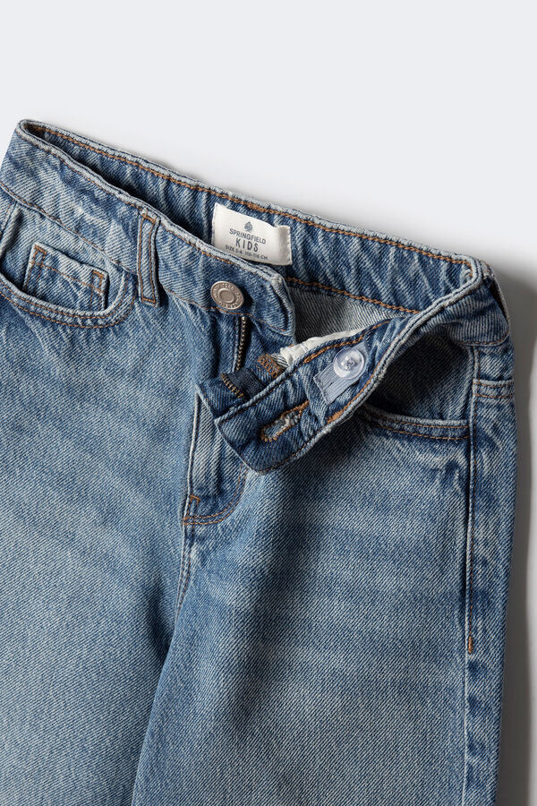 Springfield Kids Pantal&oacute;n denim culotte ni&ntilde;a azul