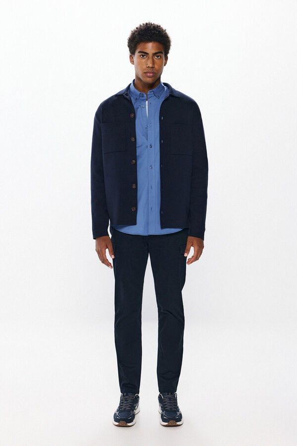 Springfield Cal&ccedil;a cargo slim fit confort&aacute;vel azul