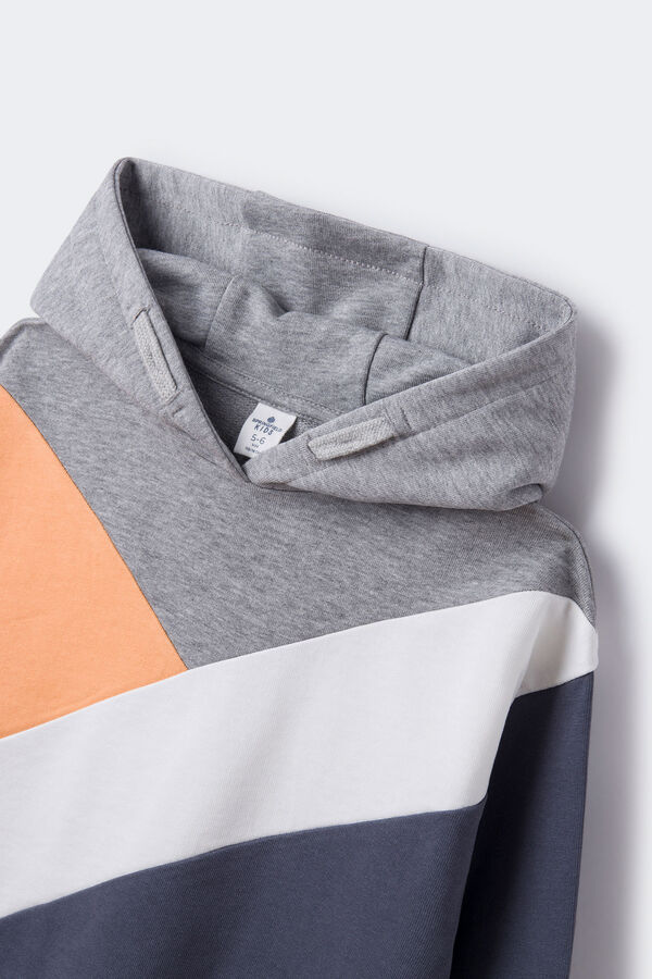 Springfield Kids Sudadera color block ni&ntilde;o azul