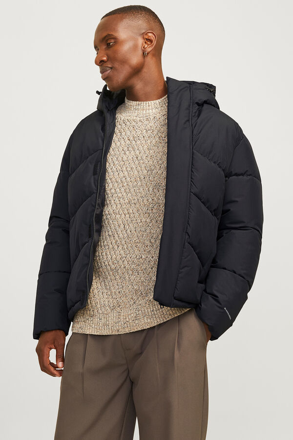 Jack & Jones Chaqueta acolchada cuello alto negro
