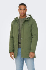 Only & Sons Parka con capucha verde