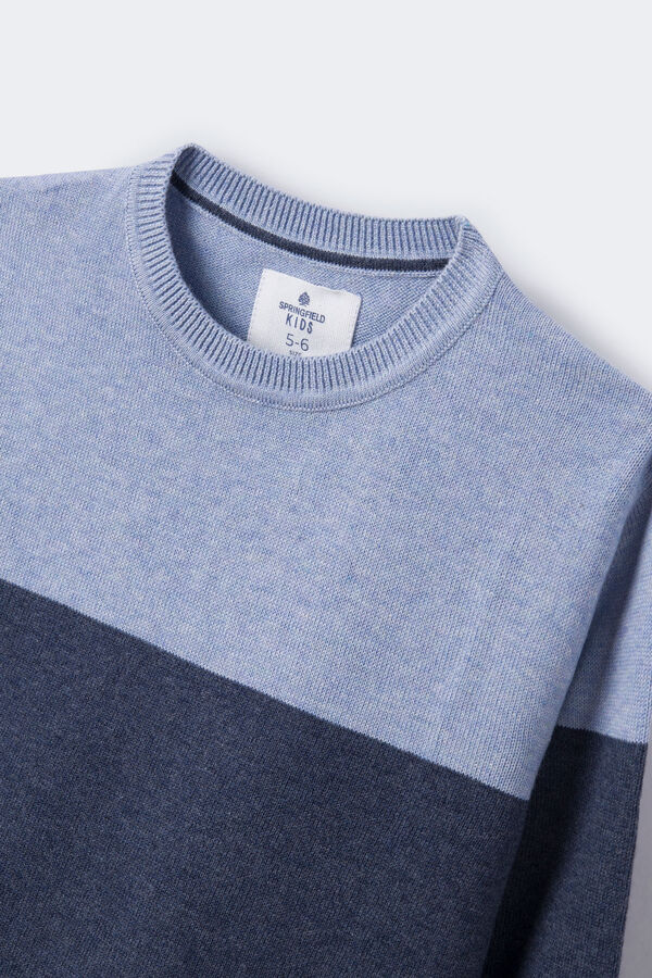 Springfield Kids Camisola color block menino azul